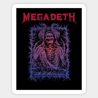 The skull of megadeth Sticker